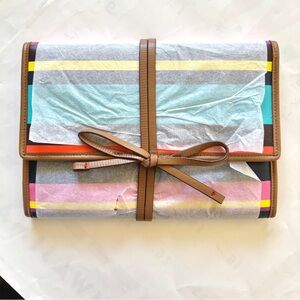 Stella and Dot Bring It multistripe colorful jewelry travel envelope organizer